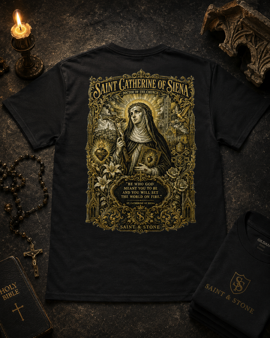Saint Catherine of Siena Catholic T-Shirt