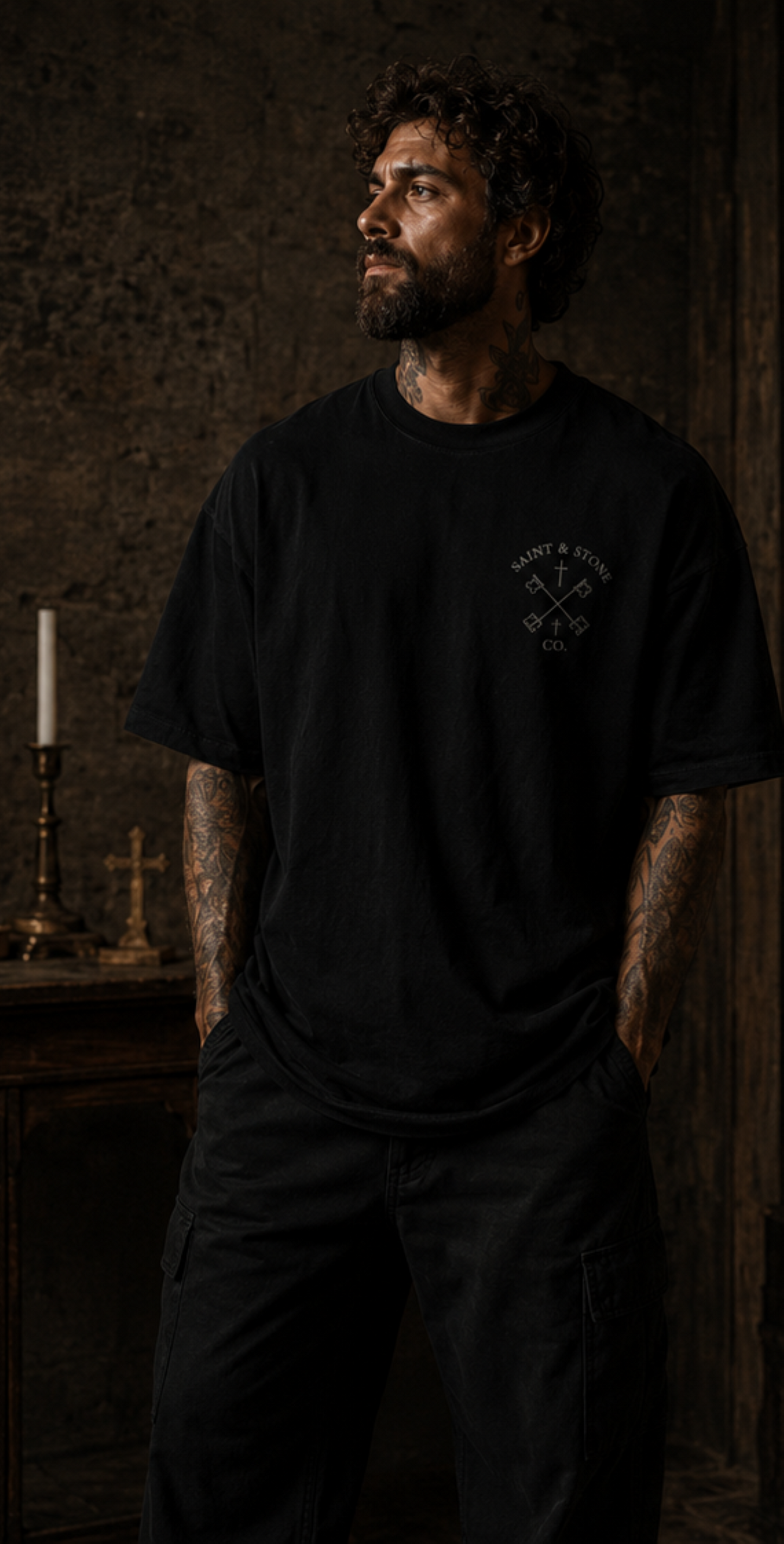 Saint Augustine of Hippo Oversized T-Shirt