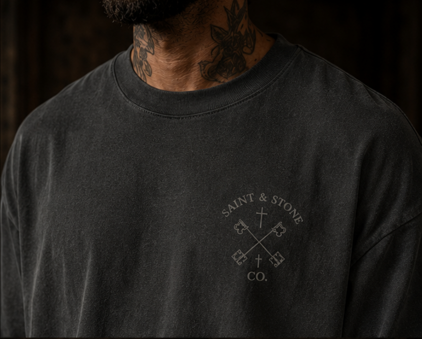 Saint Benedict of Nursia Oversized T-Shirt