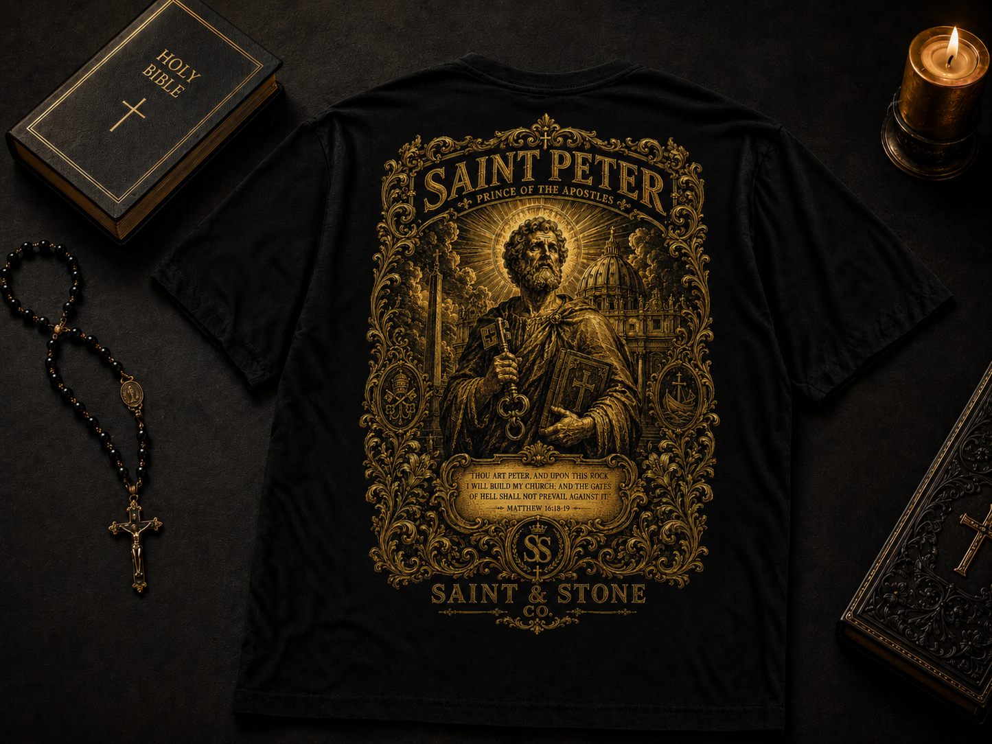 Saint Peter Oversized Catholic Streetwear Shirt