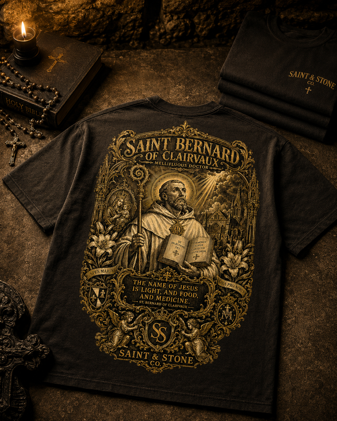 Saint Bernard of Clairvaux Oversized T-Shirt