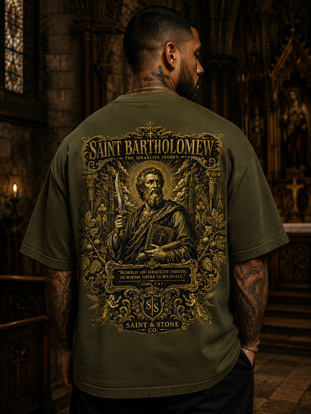 Saint Bartholomew the Apostle Oversized T-Shirt