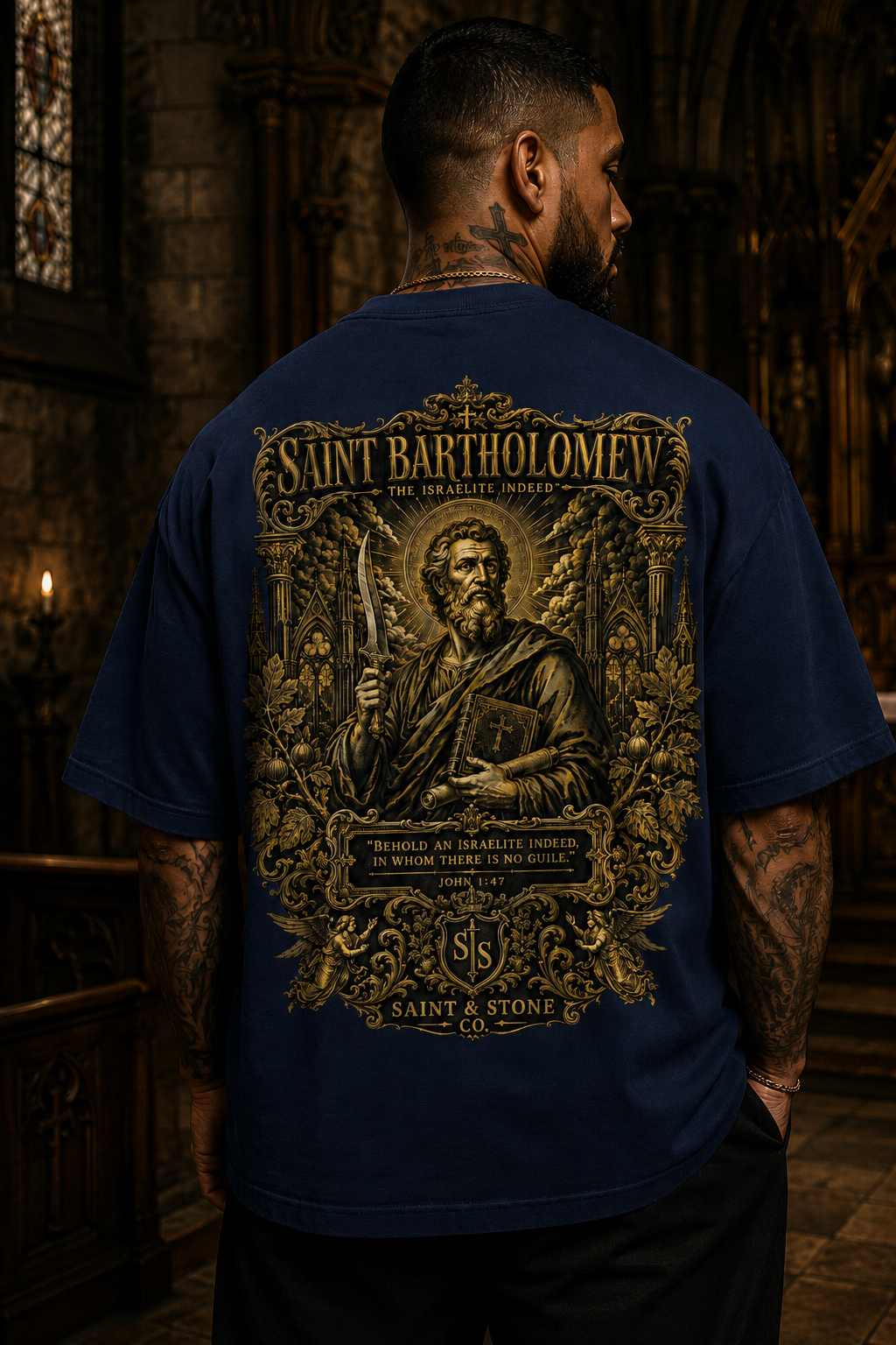 Saint Bartholomew the Apostle Oversized T-Shirt