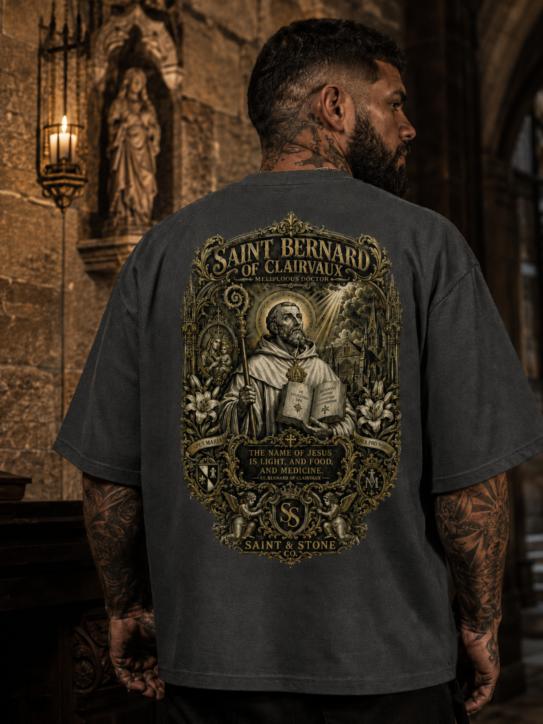Saint Bernard of Clairvaux Oversized T-Shirt