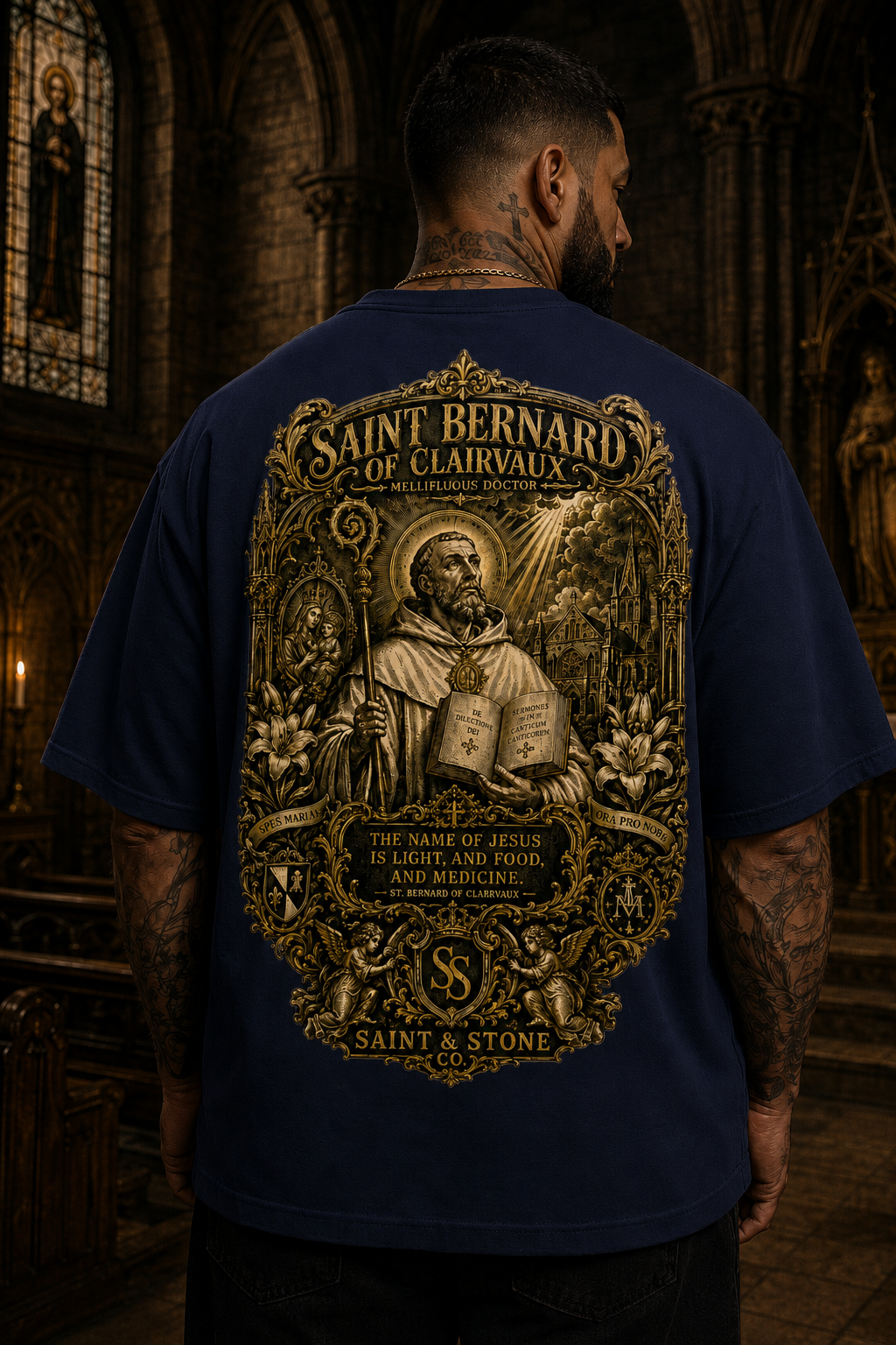 Saint Bernard of Clairvaux Oversized T-Shirt