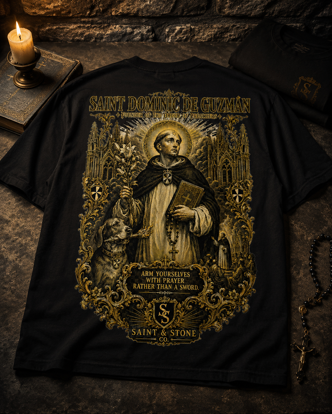 Saint Dominic de Guzmán Oversized T-Shirt