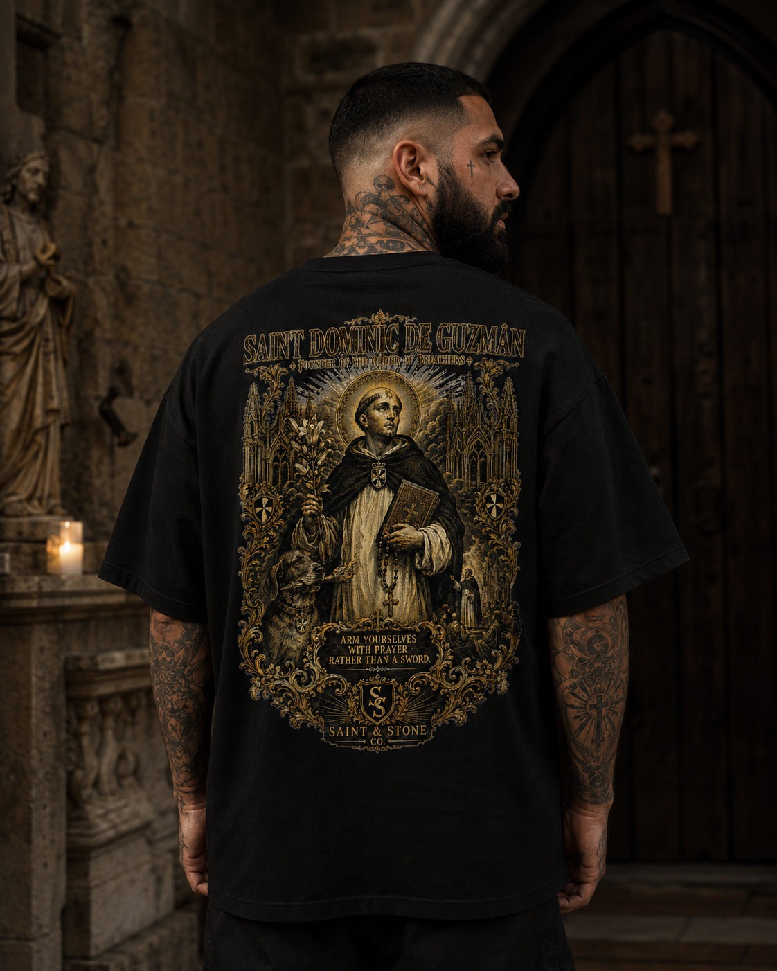 Saint Dominic de Guzmán Oversized T-Shirt