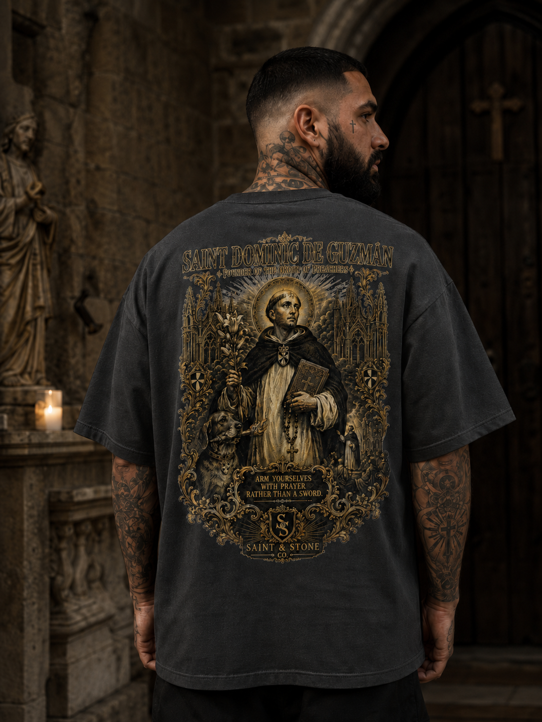 Saint Dominic de Guzmán Oversized T-Shirt