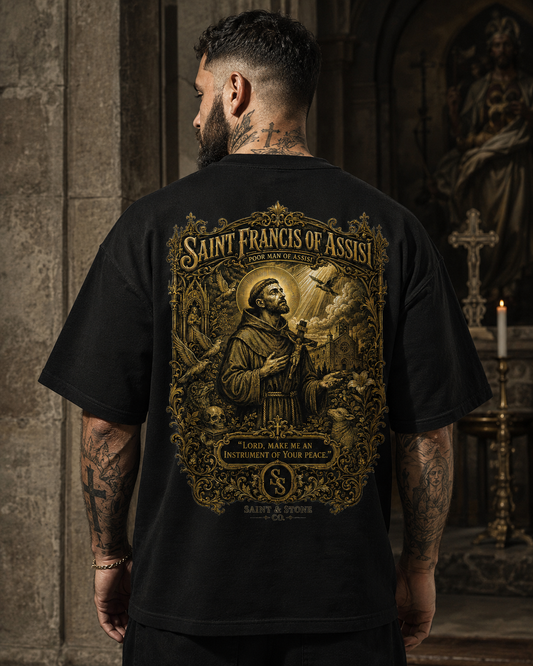 Saint Francis of Assisi Oversized T-Shirt