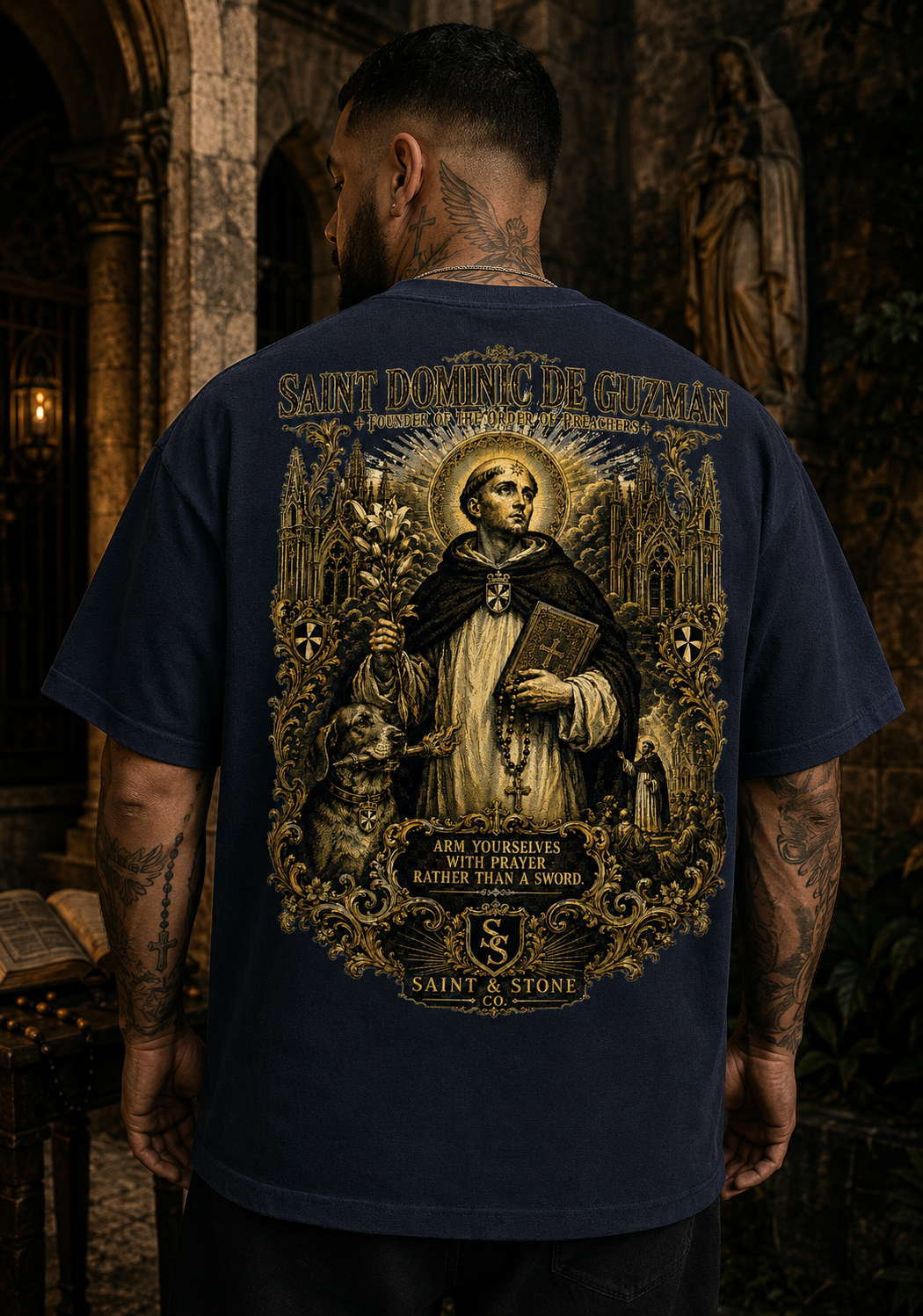 Saint Dominic de Guzmán Oversized T-Shirt