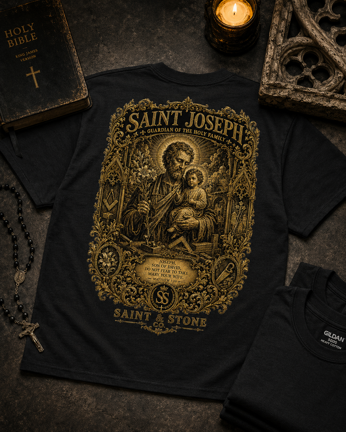 Saint Joseph — Guardian of the Holy Family Classic Fit Shirt