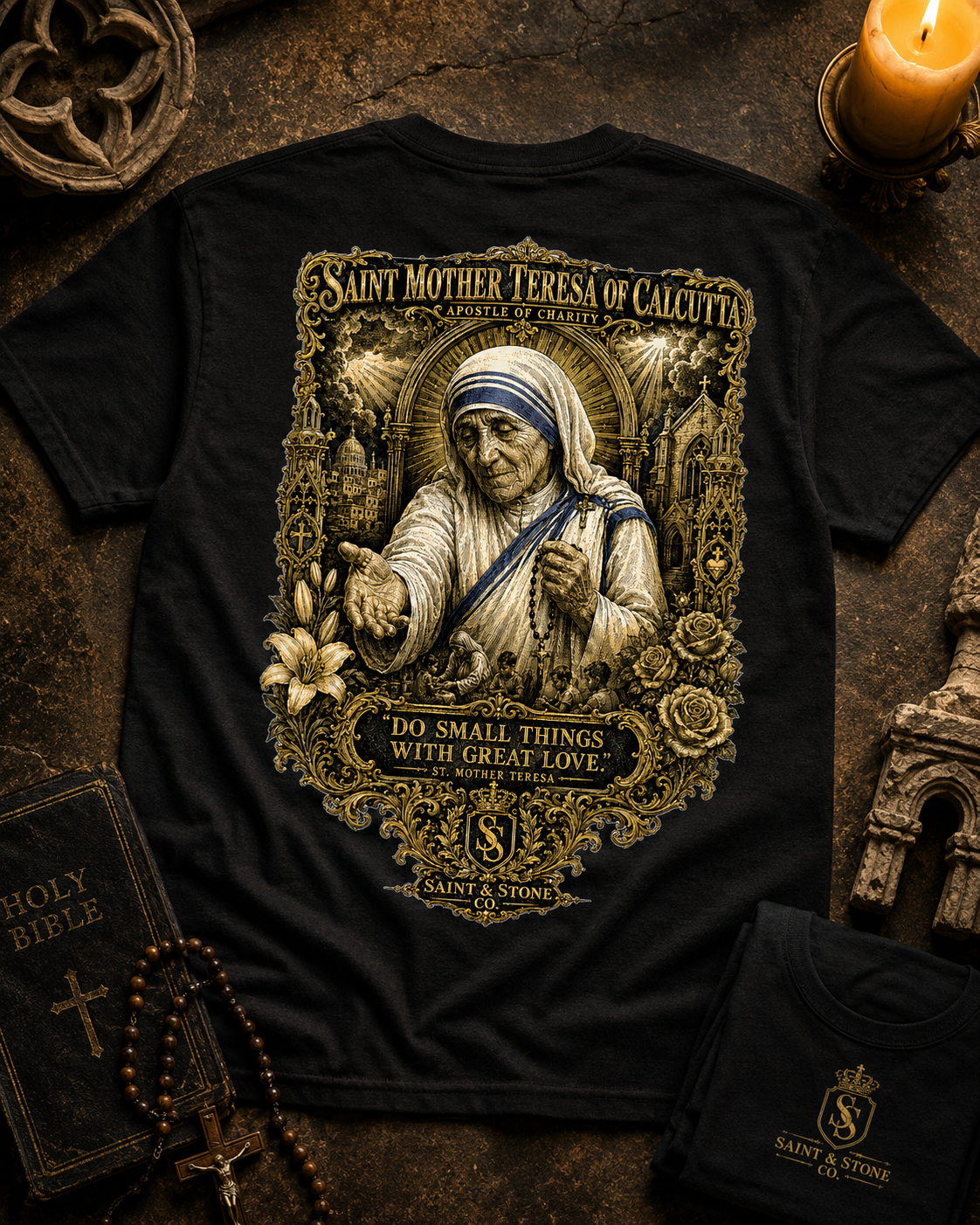 Saint Mother Teresa of Calcutta — Apostle of Charity Classic Fit Shirt