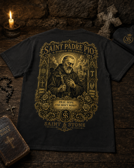 Saint Padre Pio — Bearer of the Stigmata Classic Fit Shirt