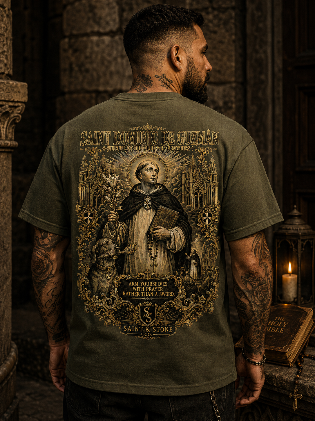 Saint Dominic de Guzmán — Founder of the Order of Preachers Classic Fit Shirt