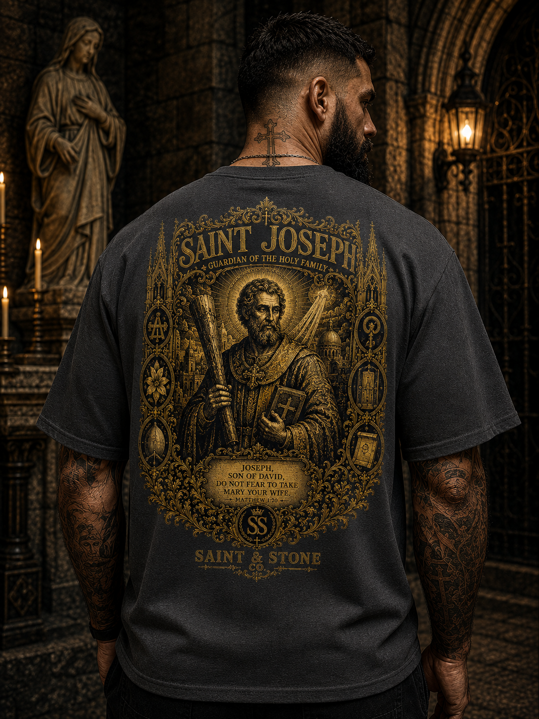 Saint Joseph — Guardian of the Holy Family Classic Fit Shirt