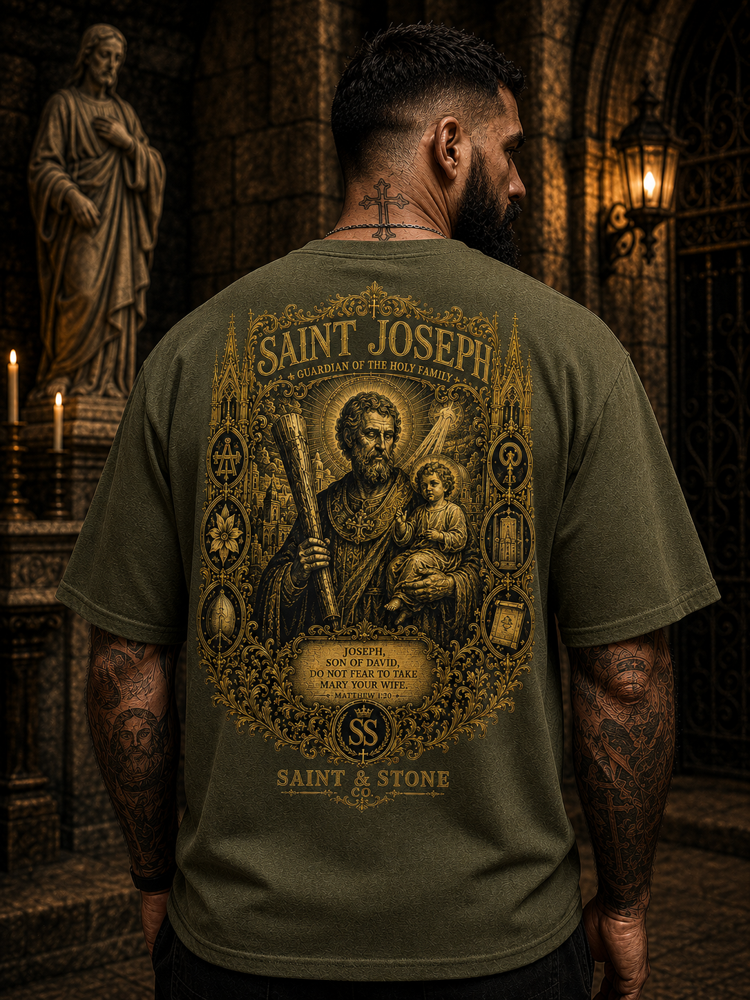 Saint Joseph — Guardian of the Holy Family Classic Fit Shirt