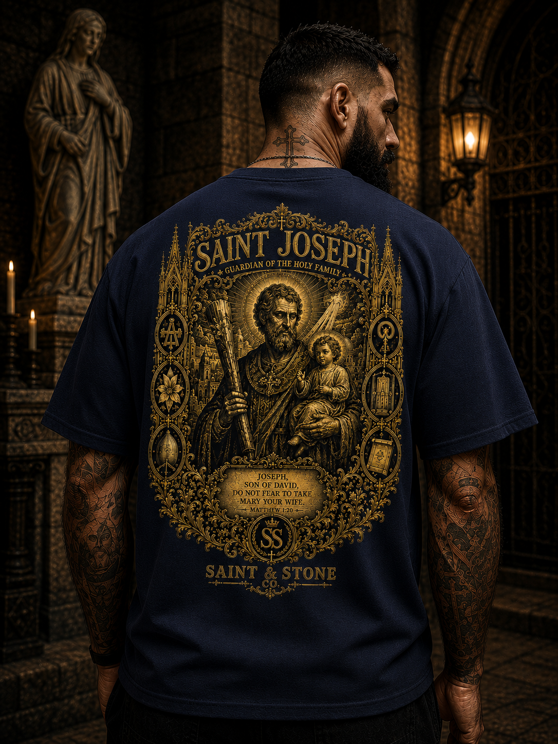 Saint Joseph — Guardian of the Holy Family Classic Fit Shirt