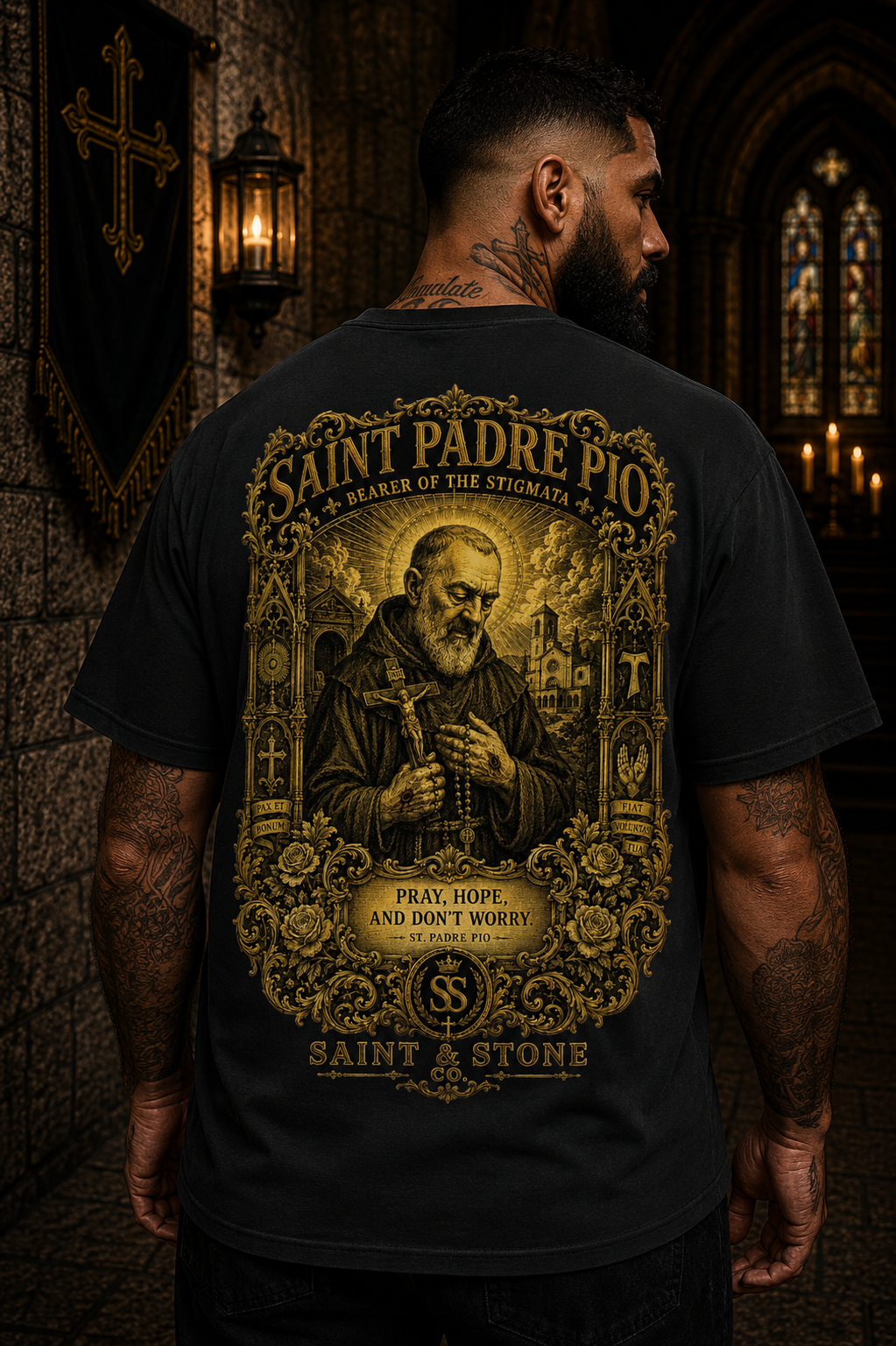 Saint Padre Pio — Bearer of the Stigmata Classic Fit Shirt