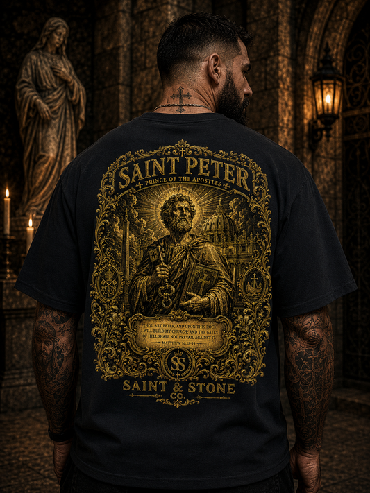 Saint Peter Catholic T-Shirt | Matthew 16:18 Christian Tee
