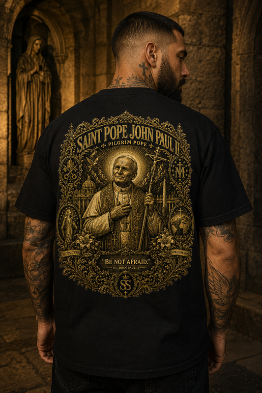 Saint Pope John Paul II — Pilgrim Pope Classic Tee