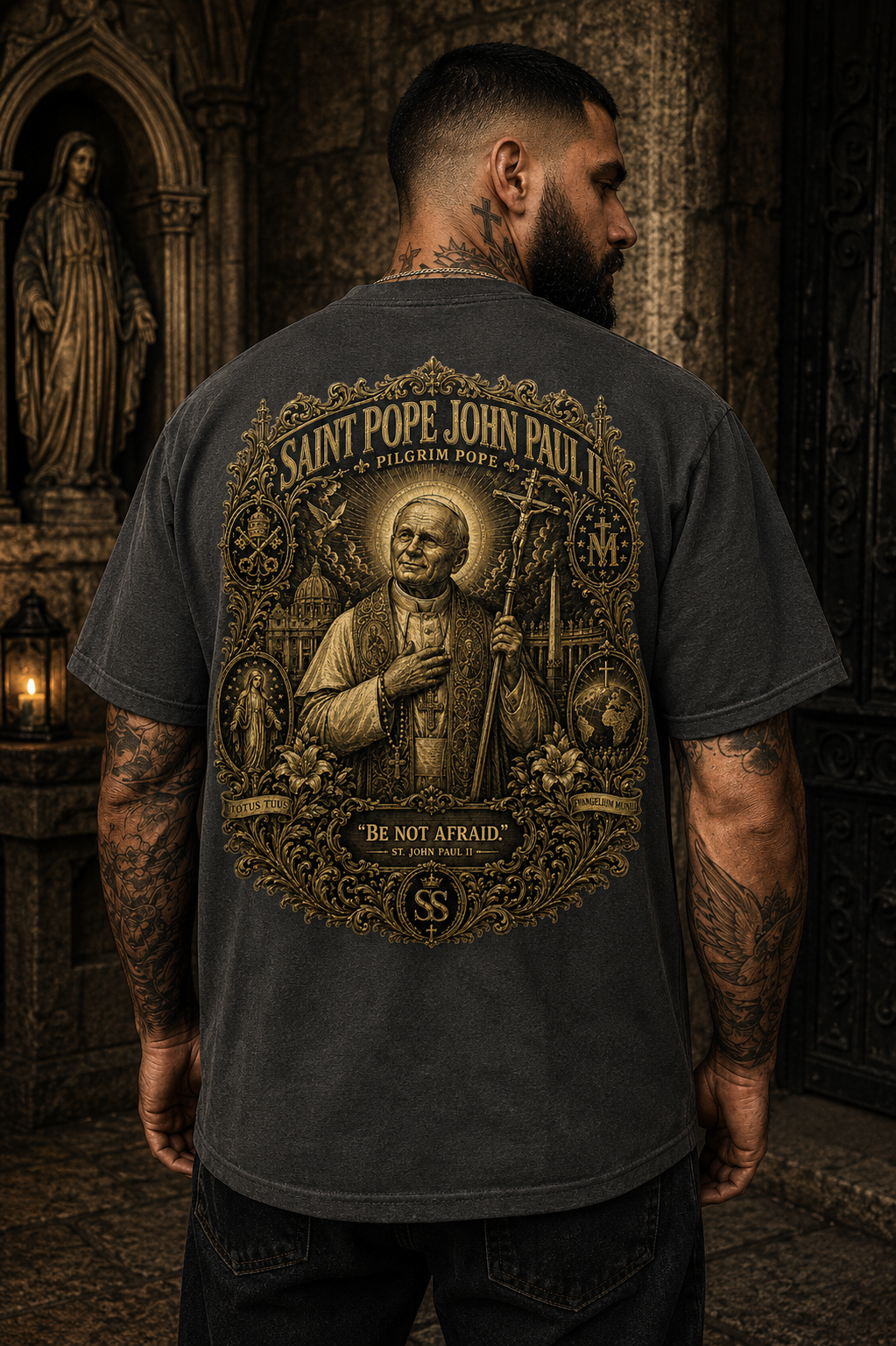Saint Pope John Paul II — Pilgrim Pope Classic Tee