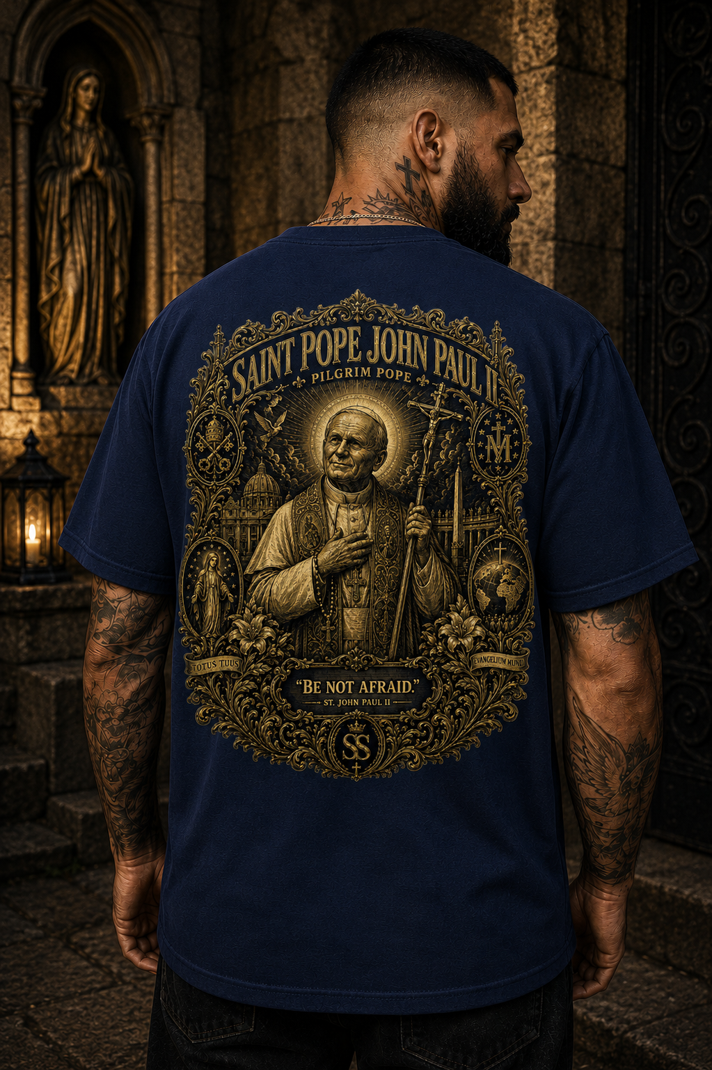 Saint Pope John Paul II — Pilgrim Pope Classic Tee