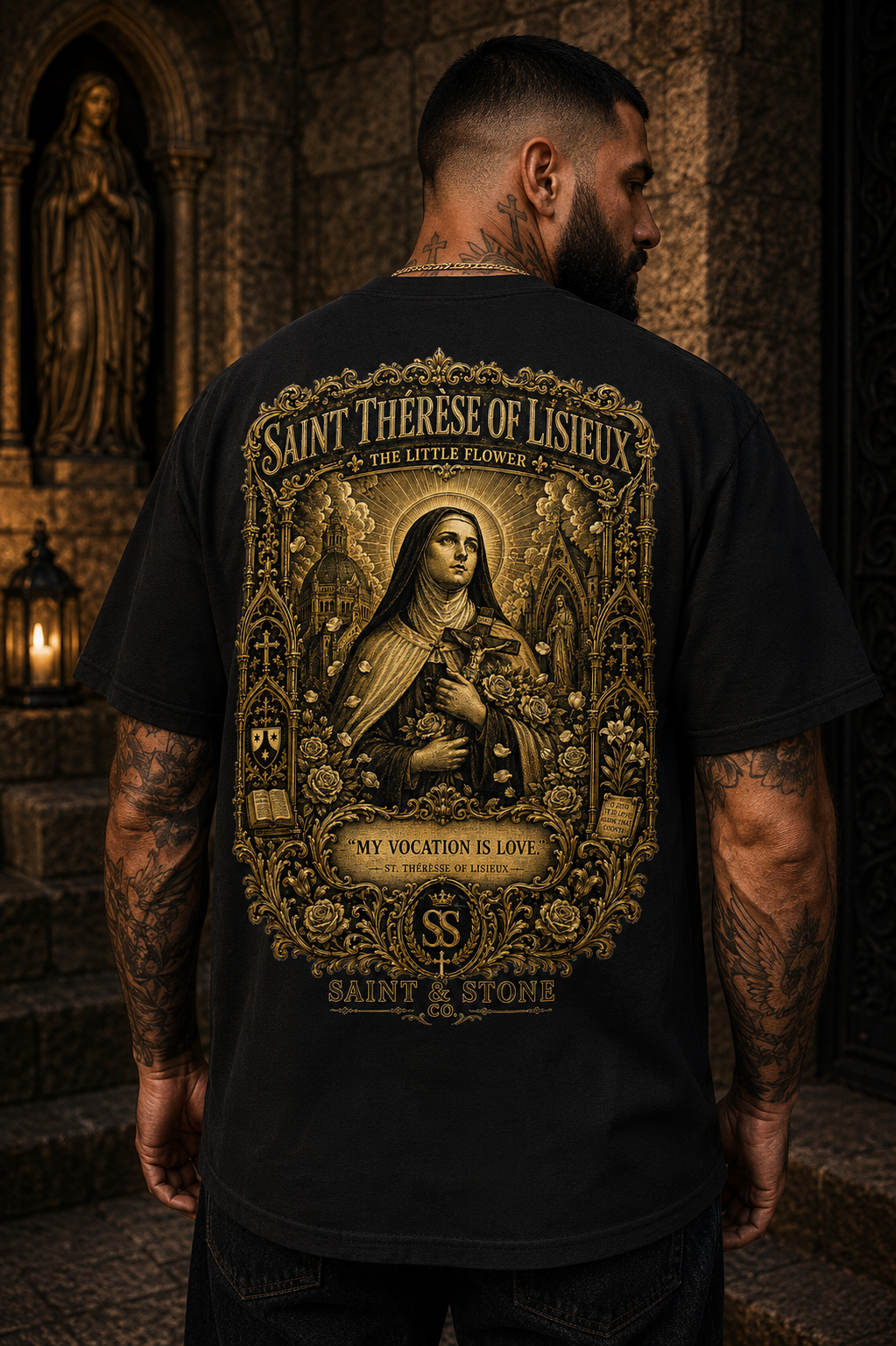 Saint Thérèse of Lisieux Catholic T-Shirt | Little Flower Tee