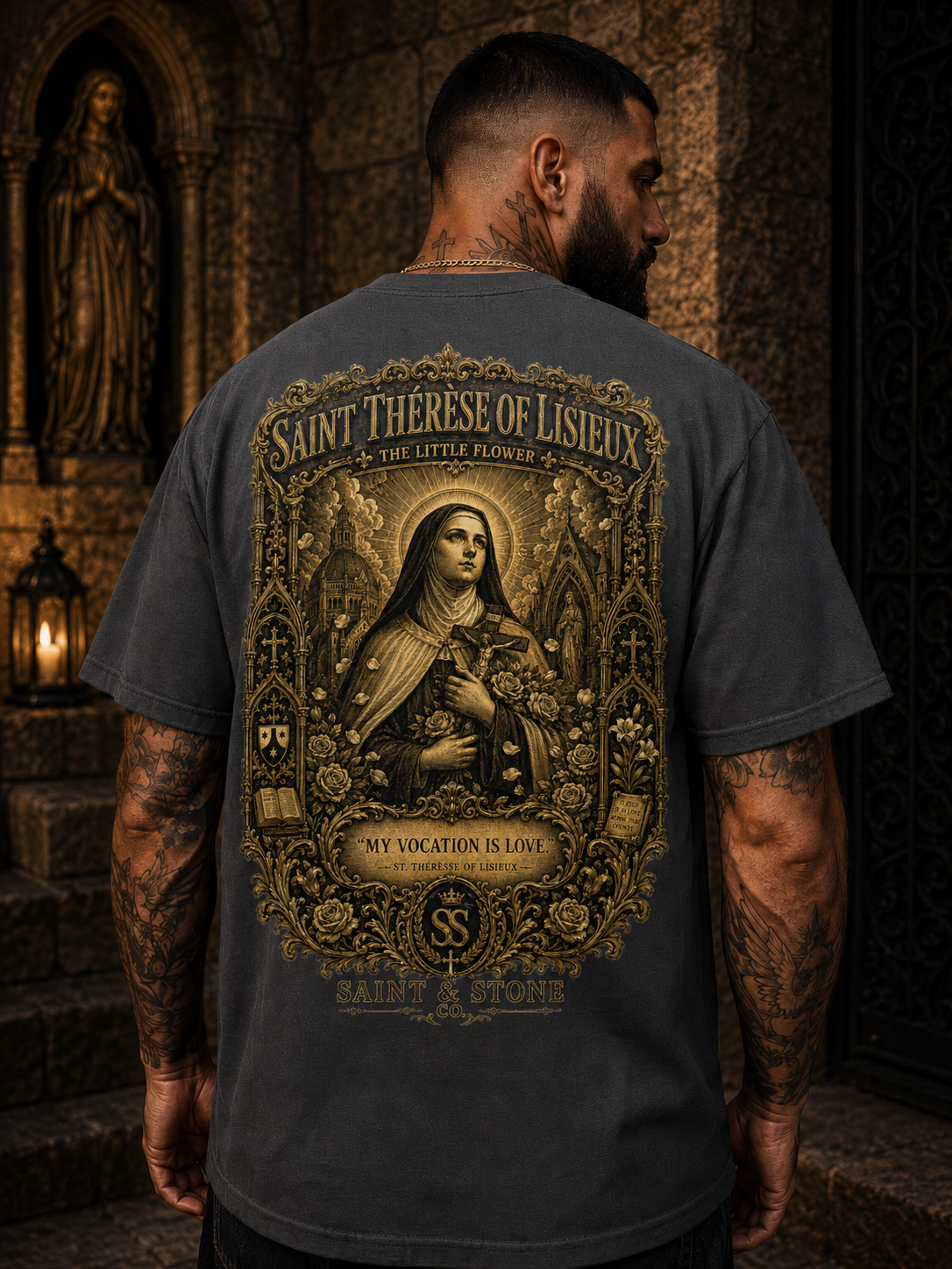 Saint Thérèse of Lisieux Catholic T-Shirt | Little Flower Tee