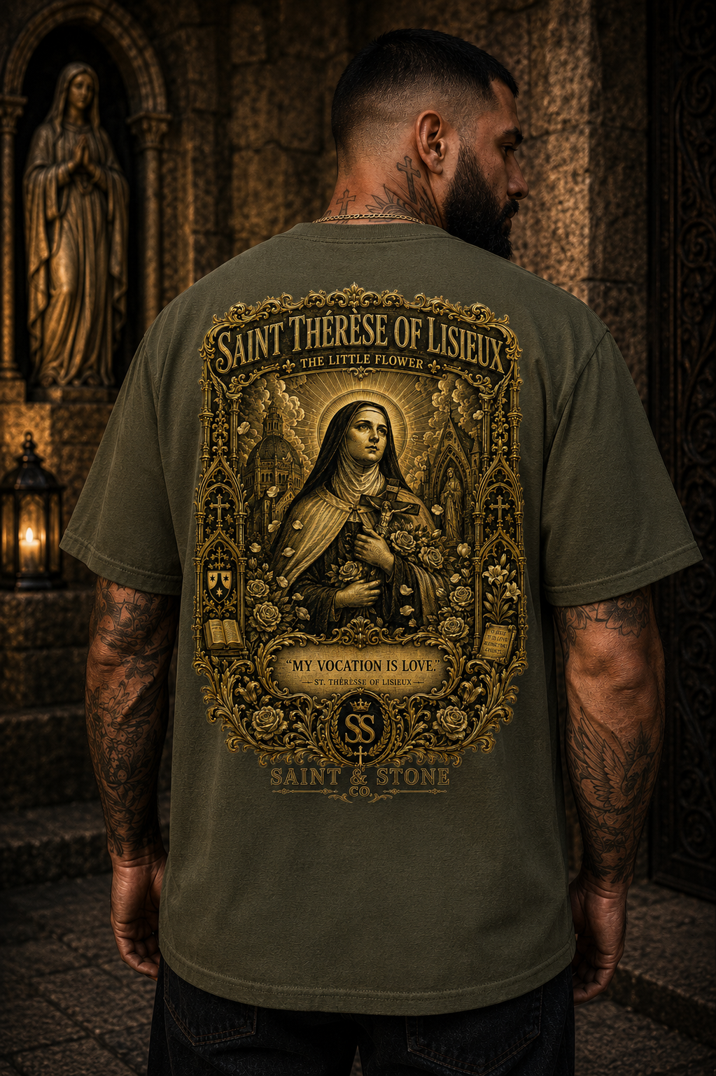 Saint Thérèse of Lisieux Catholic T-Shirt | Little Flower Tee