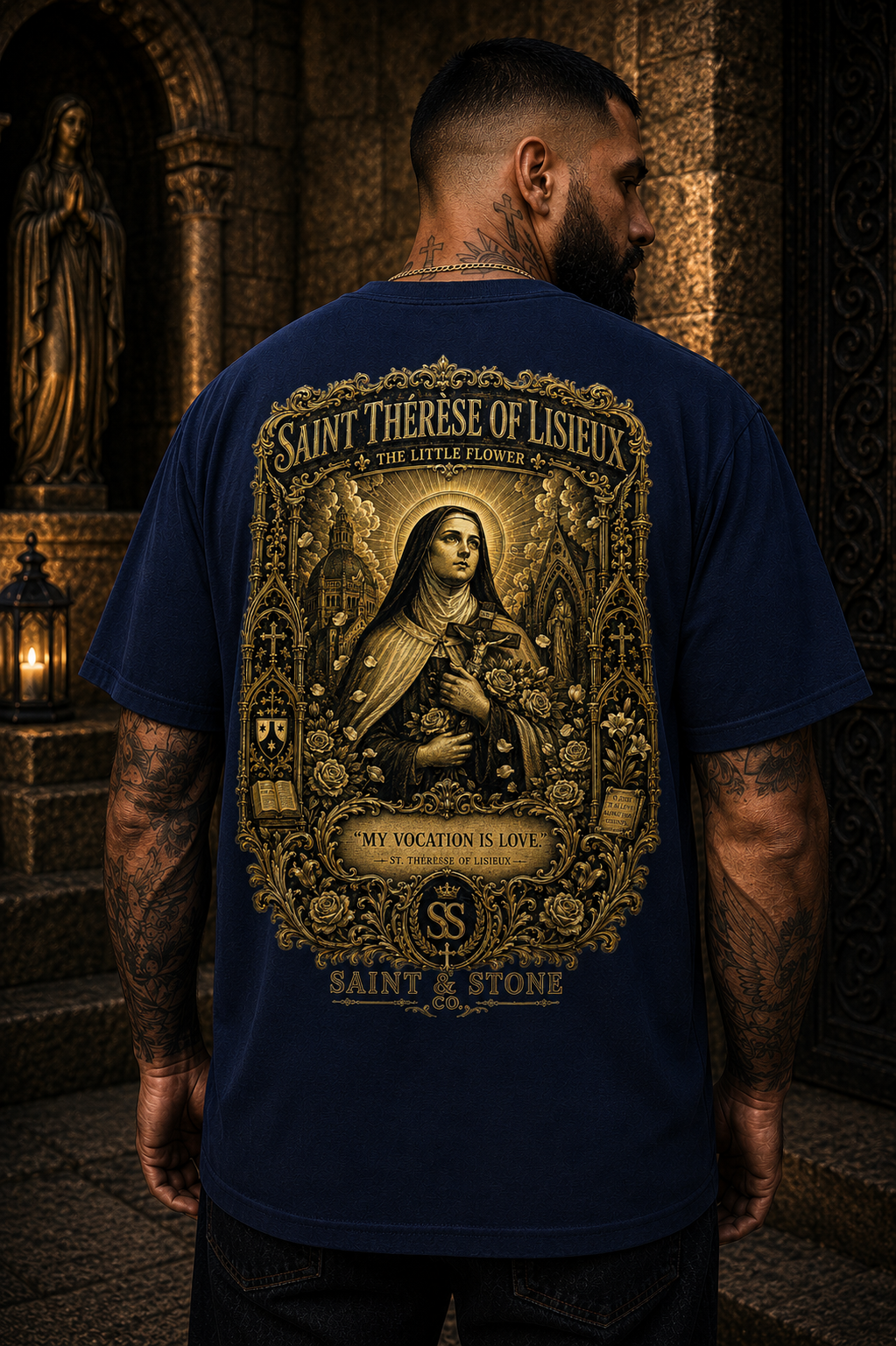 Saint Thérèse of Lisieux Catholic T-Shirt | Little Flower Tee