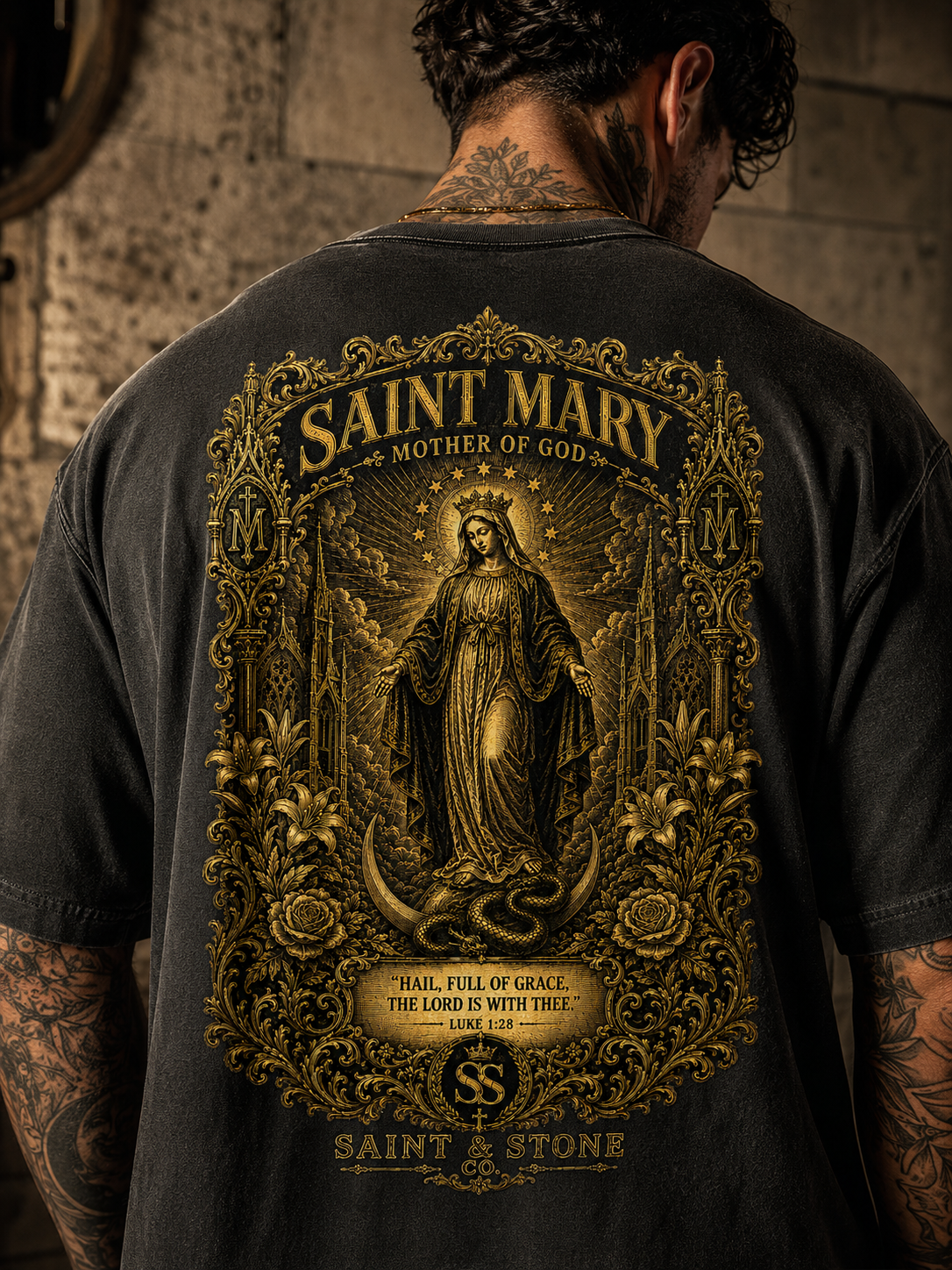 Saint Mary Mother of God Oversized T-Shirt