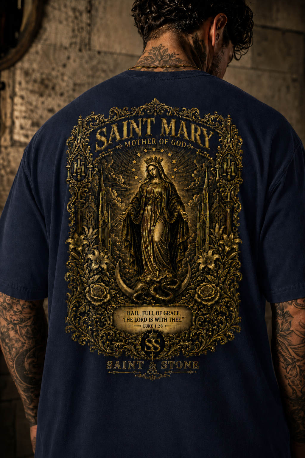 Saint Mary Mother of God Oversized T-Shirt
