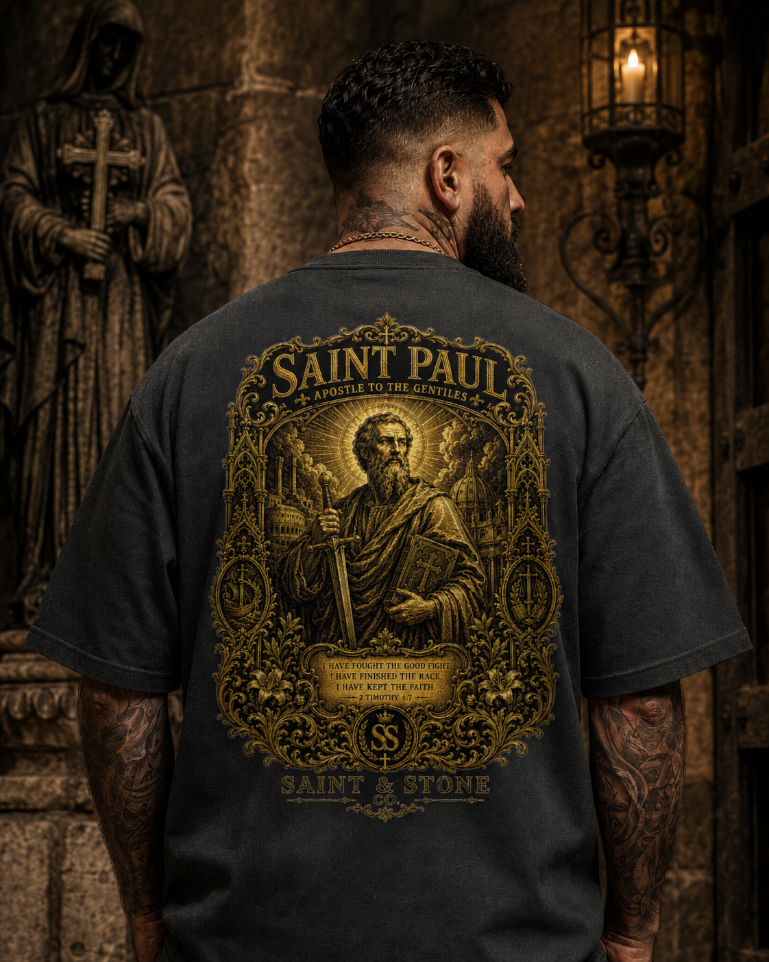 Saint Paul Oversized Catholic Streetwear Shirt