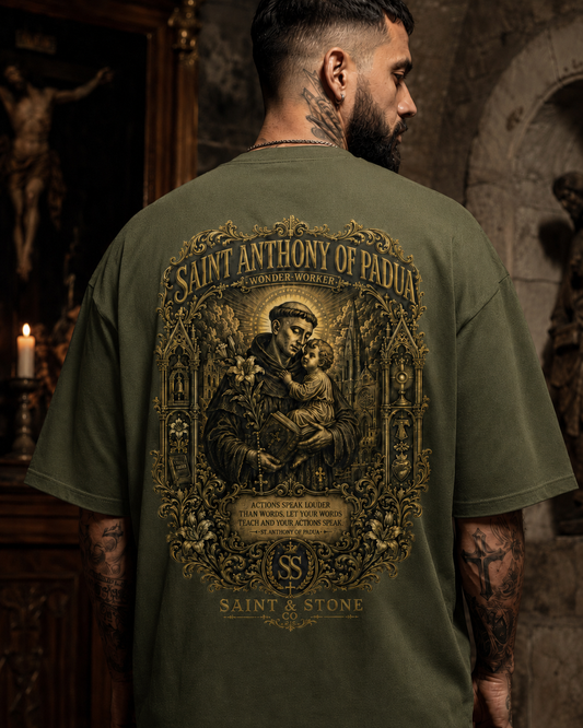 Saint Anthony of Padua Oversized T-Shirt