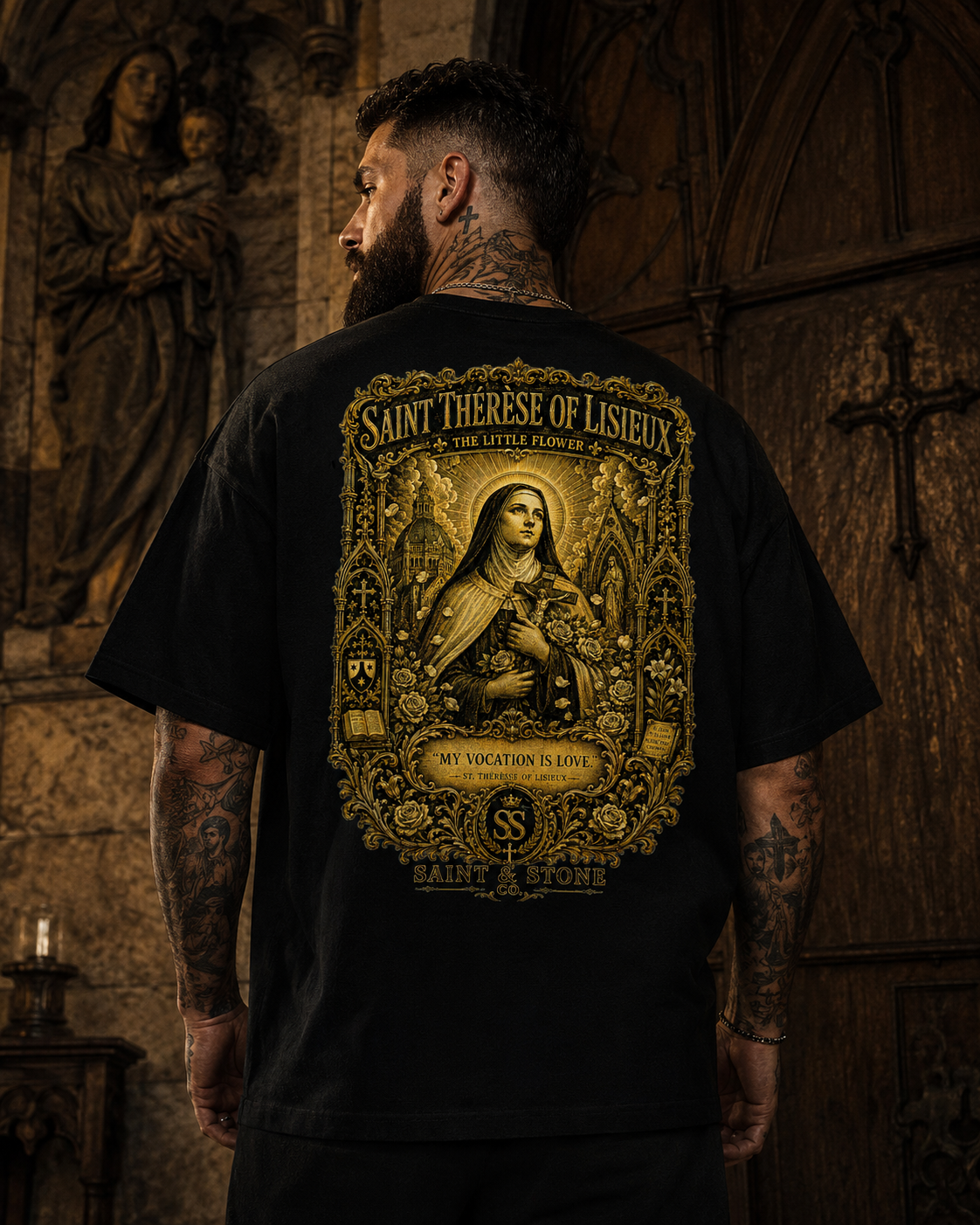Saint Thérèse of Lisieux Oversized T-Shirt