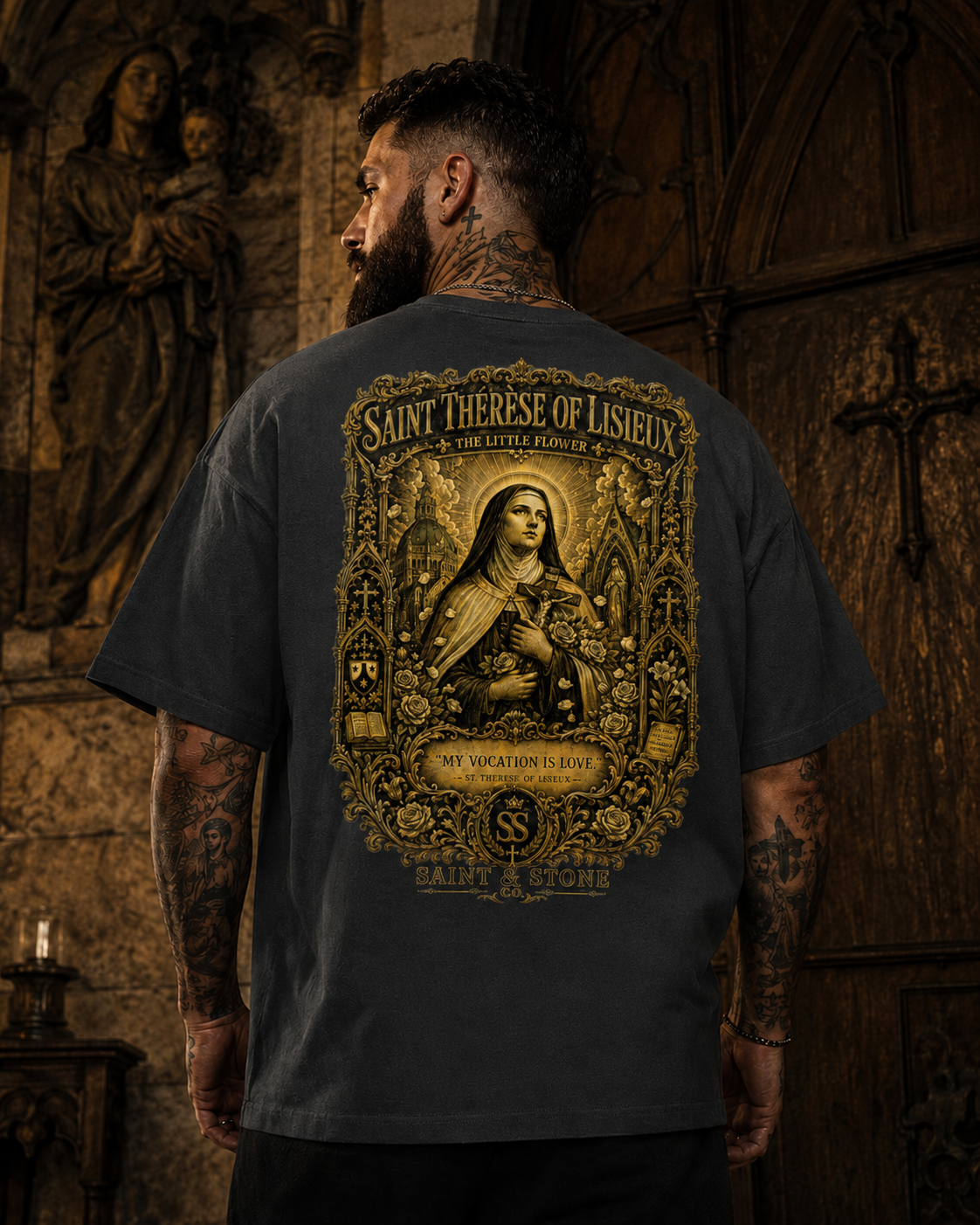 Saint Thérèse of Lisieux Oversized T-Shirt
