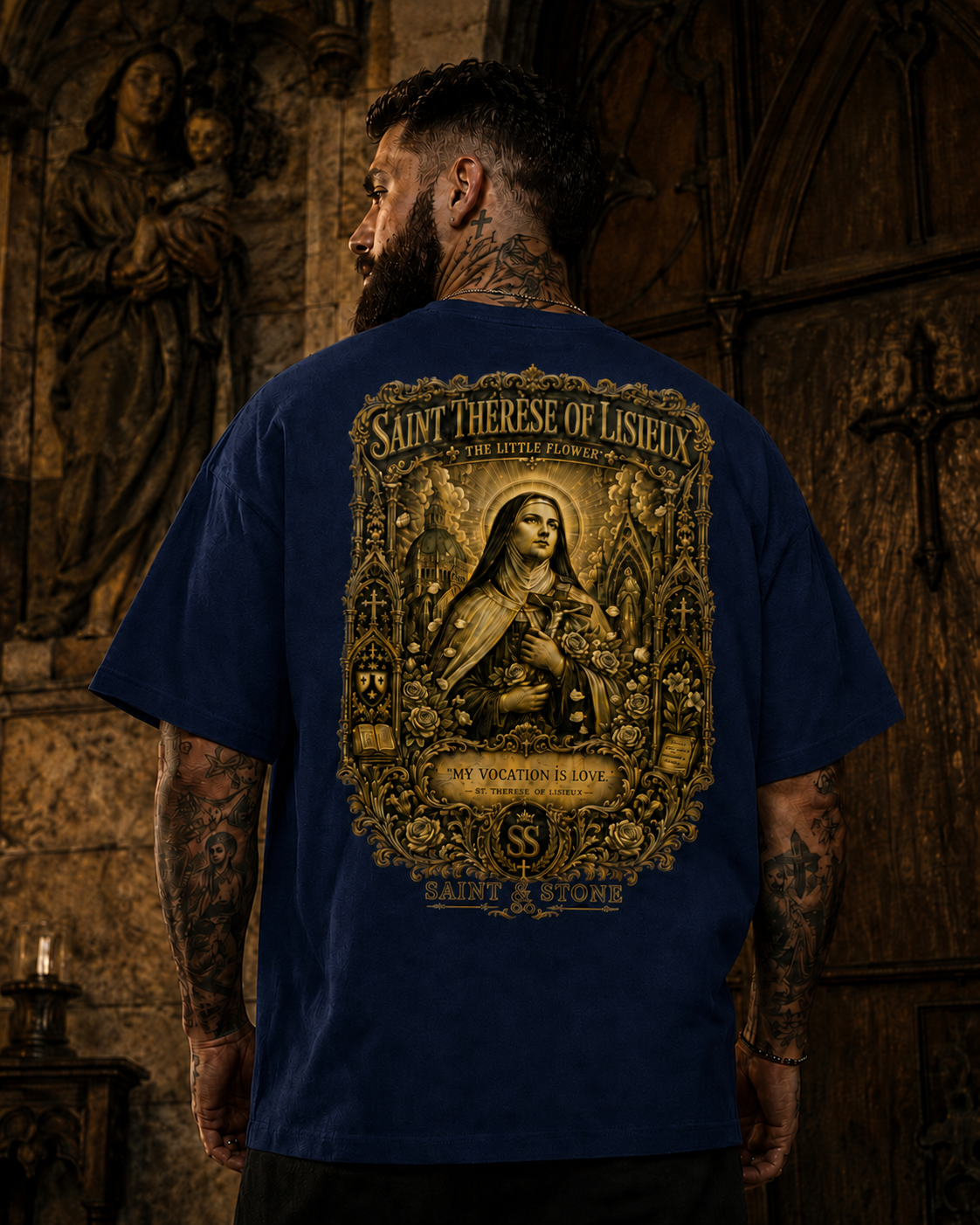 Saint Thérèse of Lisieux Oversized T-Shirt