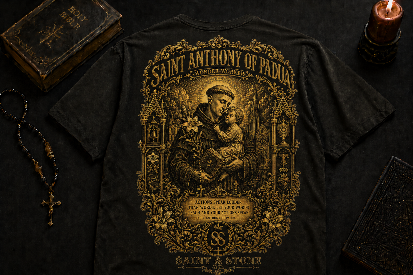 Saint Anthony of Padua Oversized T-Shirt