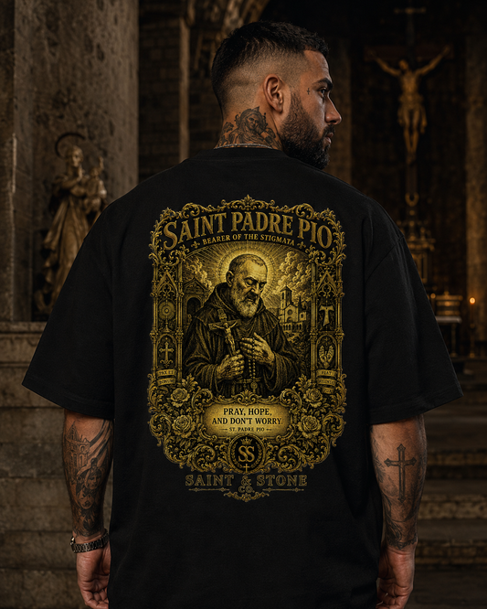 Saint Padre Pio Oversized T-Shirt