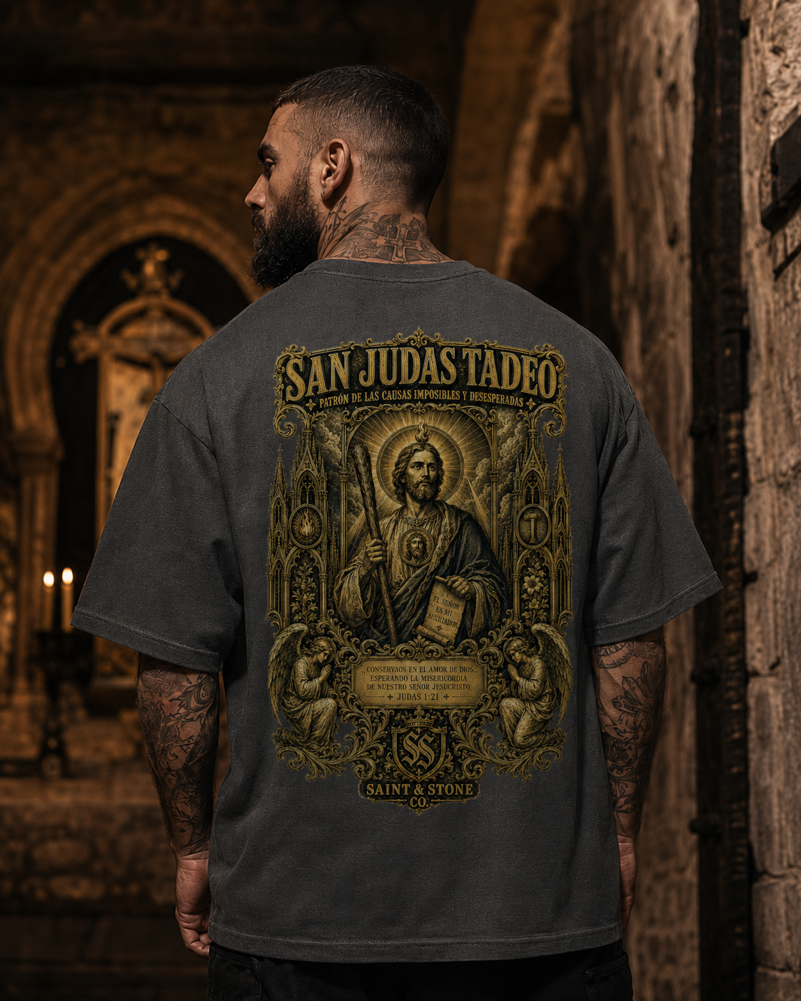 San Judas Tadeo Oversized T-Shirt
