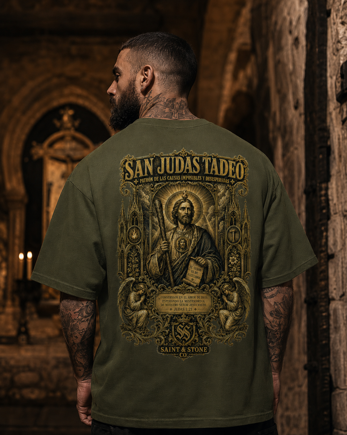 San Judas Tadeo Oversized T-Shirt