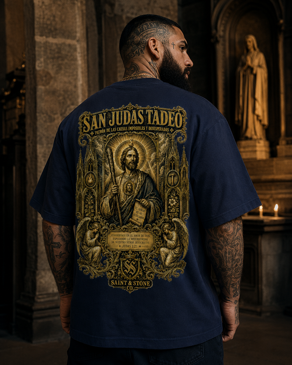 San Judas Tadeo Oversized T-Shirt