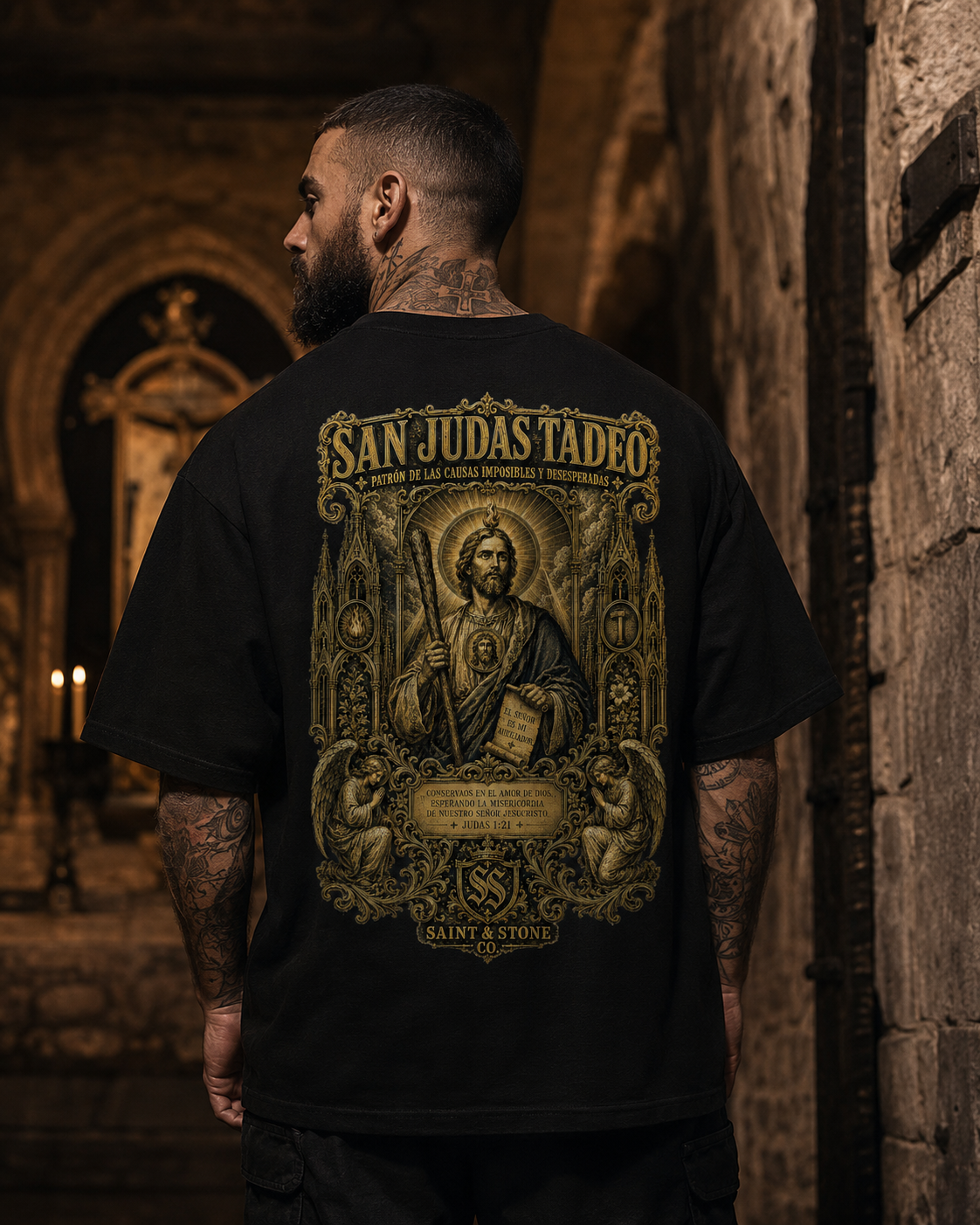 San Judas Tadeo Oversized T-Shirt