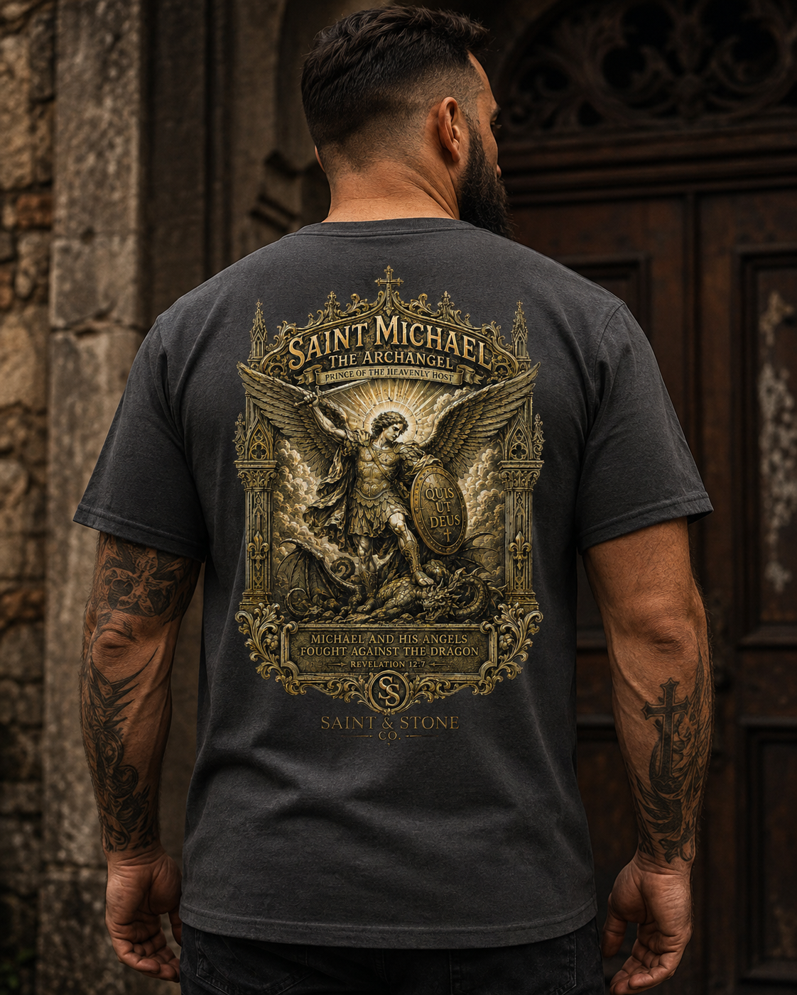 Saint Michael — War in Heaven Classic Fit Shirt