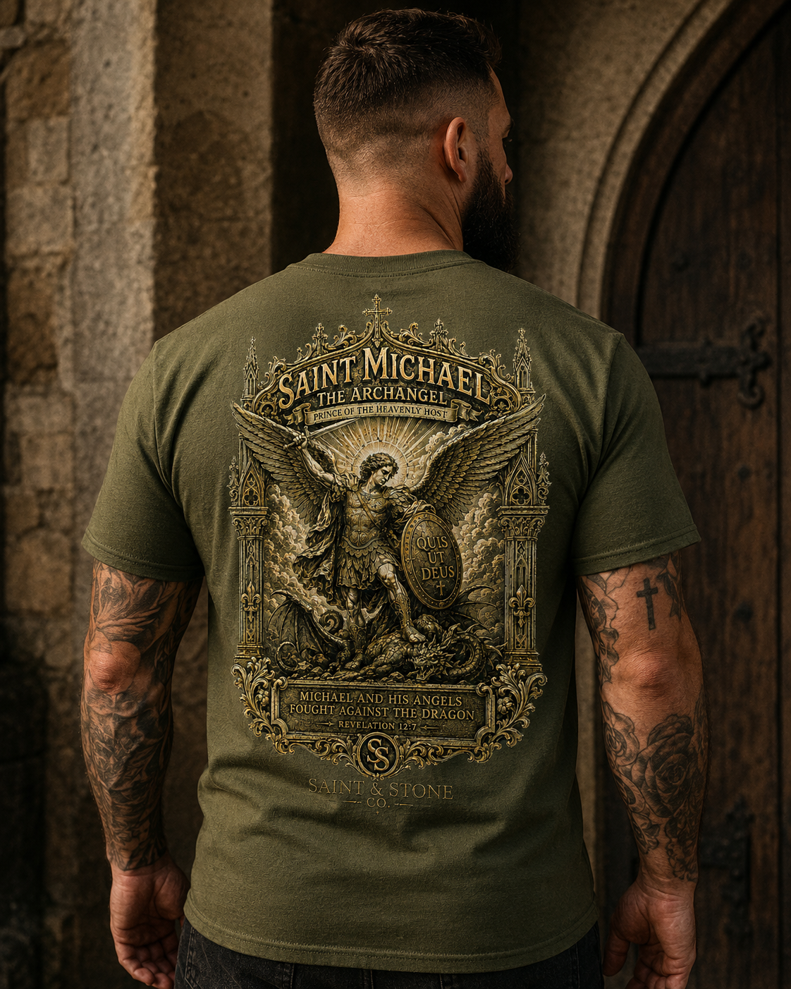 Saint Michael — War in Heaven Classic Fit Shirt