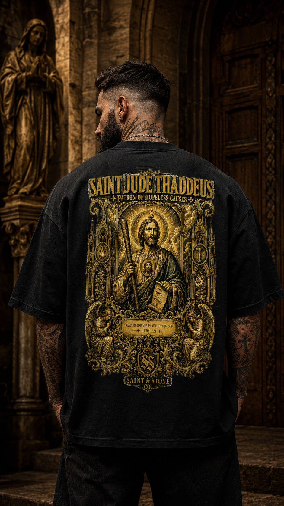 Saint Jude Thaddeus Oversized T-Shirt
