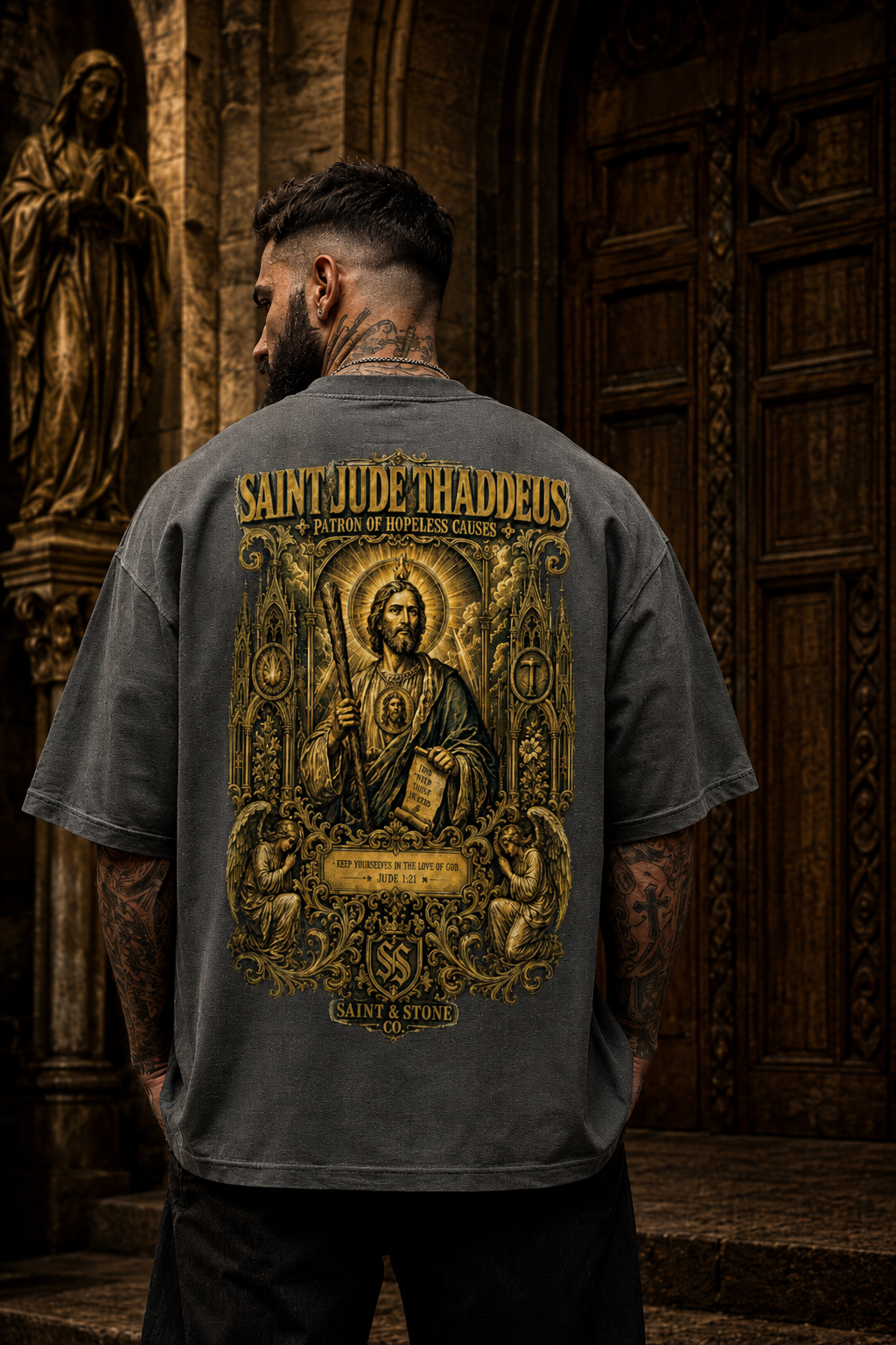 Saint Jude Thaddeus Oversized T-Shirt