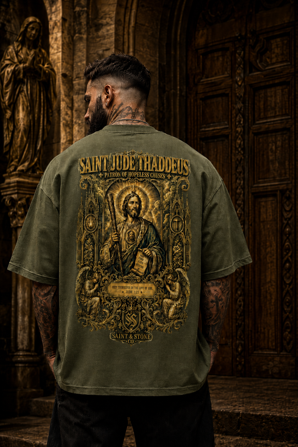 Saint Jude Thaddeus Oversized T-Shirt