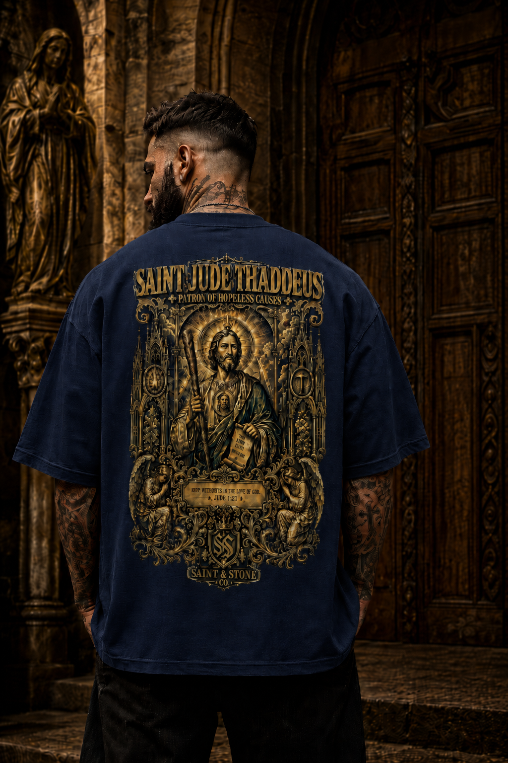 Saint Jude Thaddeus Oversized T-Shirt