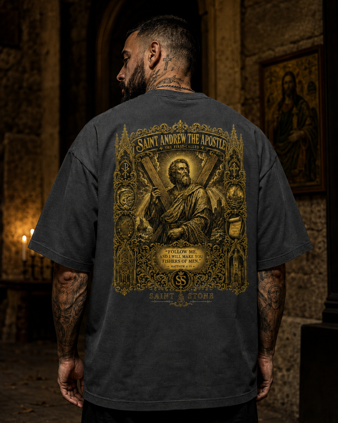 Saint Andrew the Apostle Oversized T-Shirt